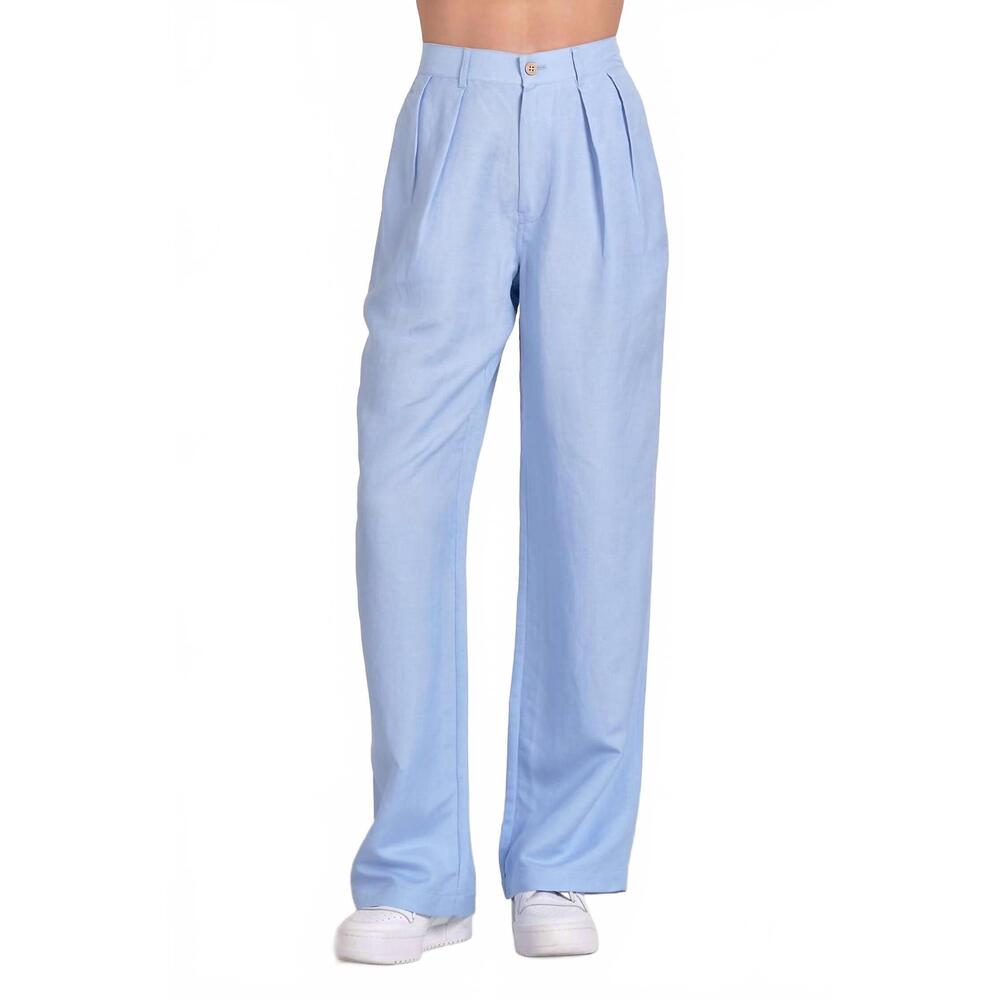 NEW ELAN pleated front pants in dreamy sky blue